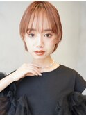 ボブ/切りっぱなしボブ/顔まわりレイヤー