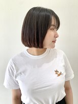 フォーク FOLK&nbsp;【FOLK】カットで透明感☆似合わせパツっと切りっぱなしボブ♪