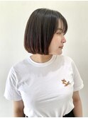 【FOLK】カットで透明感☆似合わせパツっと切りっぱなしボブ♪