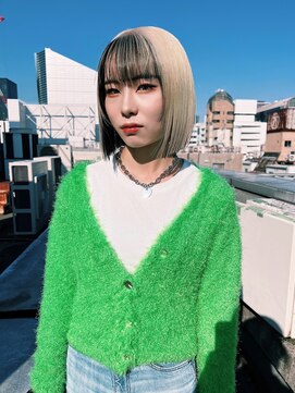 クペウ アエレ(cope'u aele) ボブ/ダブルカラー/ケアブリーチ/ブロンド/梅田/大阪