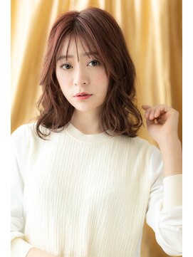 カバーヘア ブリス 川口(COVER HAIR bliss) レッドブラウン透けバング小顔ボブウルフTb5川口20代30代40代