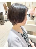 前髪なしショートボブ♪