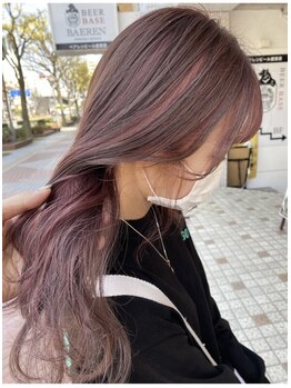 ヘアメイク ポルテ(HAIR MAKE PORTE)の写真/【盛岡駅徒歩3分】 抗酸化カラー・美容液カラーで透明感ある色味に◎ポルテならオシャレな最旬カラーが叶う