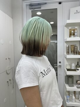 ガガ 心斎橋(GAGA) 韓国/ハイトーンカラー/ワンホンヘア/レイヤーカット/髪質改善