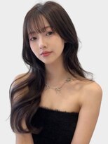 ユーフォリア 銀座本店(Euphoria)&nbsp;ロングレイヤー　韓国ヘア　くびれヘア　モテ髪　アッシュカラー