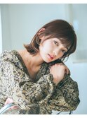結べる肩上大人ボブ