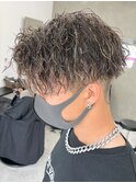 ツイストスパイラル波巻きパーマスパイラルパーマパーマメンズ