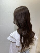 アジールヘア 所沢プロペ通り店(agir hair)&nbsp;フェミニンロングメルティカラーダークブラウンミルクティー所沢