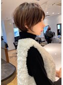 メルティカラー似合わせカットウェーブミディアムショートボブ