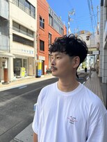 レンゲン(LENGEN)&nbsp;束感刈り上げビジネス七三ツーブロックアップバングtdgw