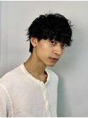 波巻き/スパイラルパーマツイストスパイラルメンズカットウルフ