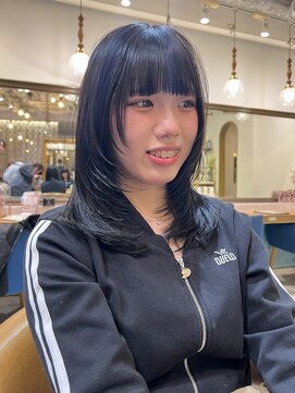 ロンドアベニール 北千住(Lond avenir) イメチェン外ハネボブ美髪ワイドバング顔周りレイヤーカット