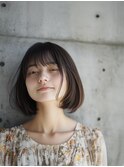 ワンカールボブ/エアリーボブ/シースルーバング