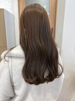 ハニー 町田(HONEY)&nbsp;髪質改善バイカルテレイヤー巻き髪ヘーゼルグレージュ美髪小顔