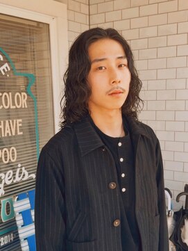 サンディーズバーバーショップ(Sandees) ウルフレイヤー/スパイラルパーマ/サーフカール