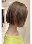 軽めミニボブ×明るめベージュ★中村大輔