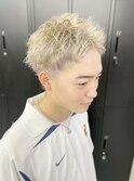 【DEW】スパイキーショート/ホワイトブリーチ/シルバーカラー