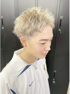 デュー 栄(DEW) 【DEW】スパイキーショート/ホワイトブリーチ/シルバーカラー