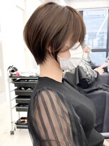 ネイロ バイ ジルブラン 葛西(NeiRo by JIL BLAN)&nbsp;ハイライト白髪ぼかしダブルカラーインナーカラーショートボブ