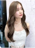 韓国風ワンホンヘアミックススタイル