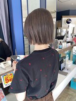 コワファースト 大分(COIFF1RST)&nbsp;切りっぱなしボブ/ブリーチなし/グレージュ