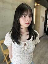 ソルトウォーター(SALT WATER)&nbsp;オリーブグレー/レイヤーカット/ブリーチなし/恵比寿/代官山