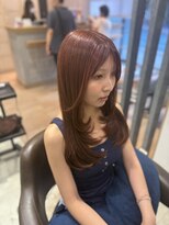 アース 三軒茶屋店(HAIR&MAKE EARTH)&nbsp;柔らかいオレンジブラウンカラー【三軒茶屋】