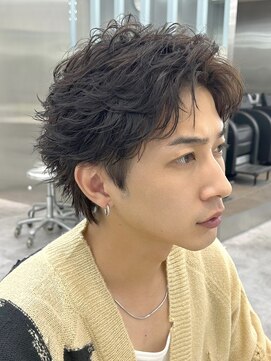 フィフス 仙台(fifth) 仙台ニュアンスパーマ毛流れセンターパートウルフフェザーパーマ