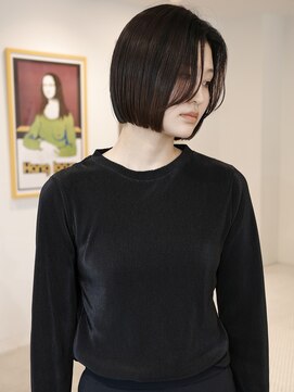 ウィム(wim) " タッセルボブ "/シースルーバング/ボブ/顔周り/切りっぱなし