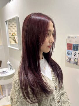 ケア 神戸(CARE) ブリーチなしダブルカラー ピンクブラウン