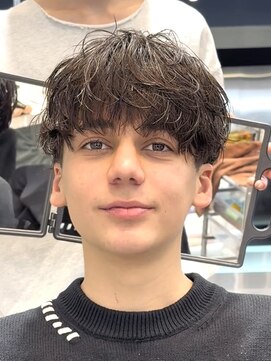 フィフスパーク(fifth PARK) 渋谷短めマッシュウルフ緩めシャドウパーマ微分けルーズショート