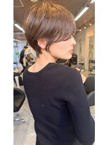 ダム(DaM) ナチュラルボブ前髪ありイメチェン20代30代40代ショートボブ