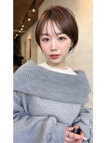 ダム(DaM) ナチュラルボブ前髪ありイメチェン20代30代40代ショートボブ