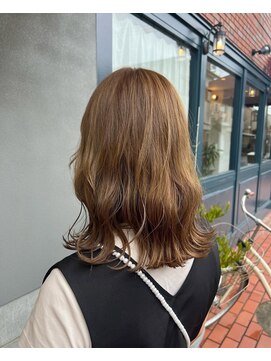 ヘアリラクゼーション クインズベリー(Hair Relaxation Queen's Berry) デザインカラー外国人風カラー+なみウェーブ9.27