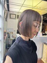 アッシュ 檀渓通店(ASCH)&nbsp;艶髪ラベンダー／グレージュボブ／杉谷ひな子