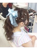 ポニーテール　＠ヘアセット