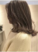 ベージュカラー髪質改善レイヤーカットウルフカット顔まわり