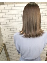 ルーナヘアー(LUNA hair) 『京都ルーナ』ミルクティーベージュ×外ハネ×グレージュ