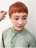 *【SUN】オン眉バングオレンジベリーショート
