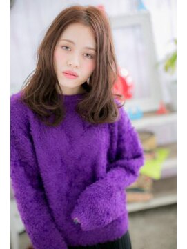 ヘアアンドビューティー ミック(Hair & Beauty miq) センターパートｘピンクブラウン抜け感セミディa1