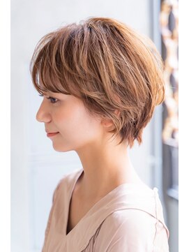 エイミー(Aimee) Aimee 町田　ふんわりショート×シアーベージュ