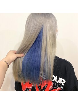 オル(Olu) 【MIZUKI 】ホワイトベージュ×インナーカラー