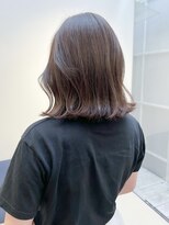 トレス(TRESS)&nbsp;レイヤーボブ　長めボブ　ブラウン　艶カラー　原宿　表参道