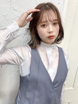 イルウィ(irwi) 【トレンド】くびれボブ シルキーベージュインナーカラー