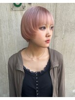 ニコフクオカヘアーメイク(NIKO Fukuoka Hair Make)&nbsp;暗染からホワイトピンク/マッシュショート