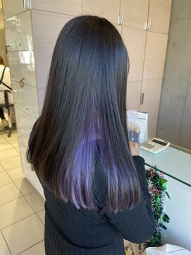 エム インターナショナル 春日部本店(EMU international) ラベンダーカラーのインナーカラー