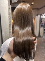 ロイジー(roijir)&nbsp;【表参道　roijir】ブリーチなしベージュ×キャラメルベージュ