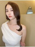 【30代】ツヤ髪ブラウン