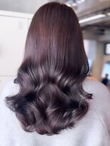 エインアンリー 明治神宮前(AIN.ANLY.)&nbsp;ホワイトグレージュミニウルフデジタルパーマチェリーブラウン