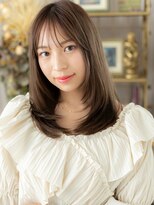 カバーヘア ブリス 志木南口駅前店(COVER HAIR bliss)&nbsp;姫カットレイヤーアッシュブラウンセミディa浦和20代30代40代